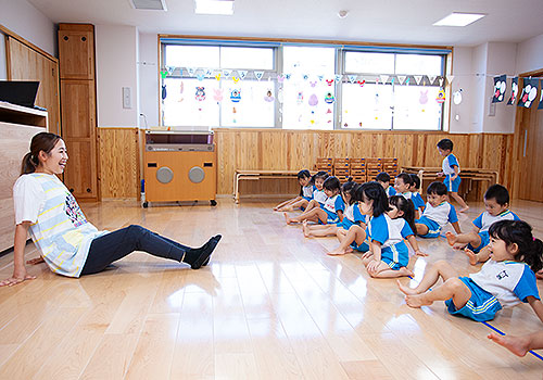 朝の会で元気に体を動かそう！